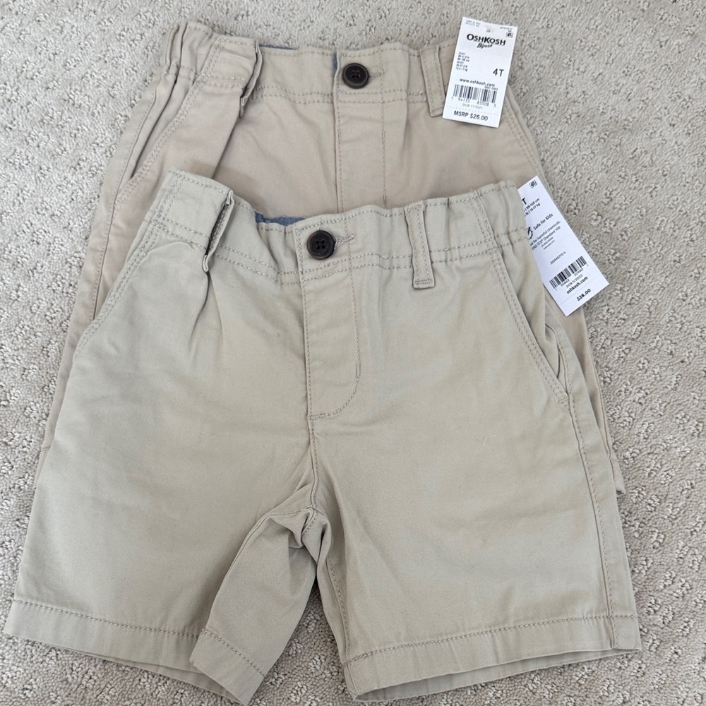 OshKosh B'gosh Tan Khaki Shorts